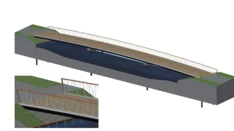 Nieuwe voetgangersbrug tussen Vroondaal Westmadepark en Landschapspark Madestein
